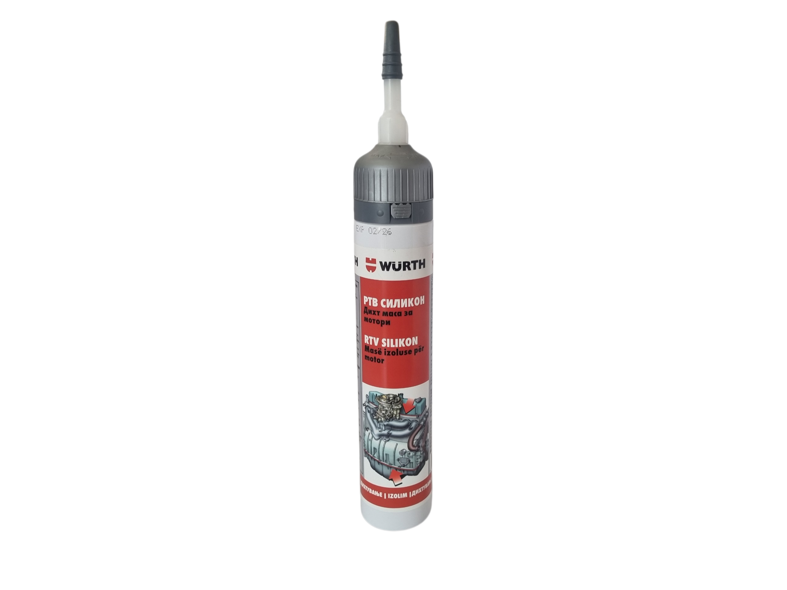 Würth RTV Silicone Sealant – Silikon i Zi Rezistent për Motor